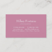 Orthodontist-Zahnarzt-Standard-Visitenkarte Visitenkarte (Rückseite)