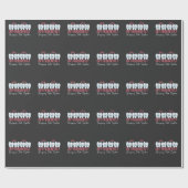 Orthodontist Zähne zusammenbringen Niedliche Nacke Geschenkpapier (Flach)