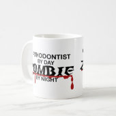 Orthodontist-Zombie Kaffeetasse (Vorderseite Links)