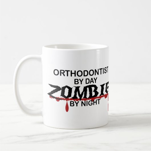 Orthodontist-Zombie Kaffeetasse (Links)