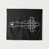 Orthodox Celtic Cross Version 2 Wandteppich (Vorderseite (Horizontal))