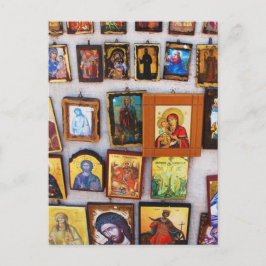 Orthodox, Christian, Icons, Byzantine, GrPostcard Postkarte