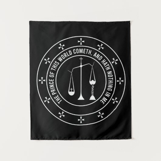 Orthodox Christlich John 14:30 Tollhouse Wandteppich (Vorderseite)