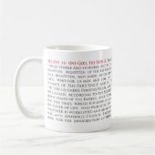 Orthodox Christlich Nicene Creed 11oz Klassische T Kaffeetasse (Links)
