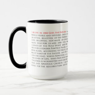 Orthodox Christlich Nicene Creed Combo 15oz Tasse