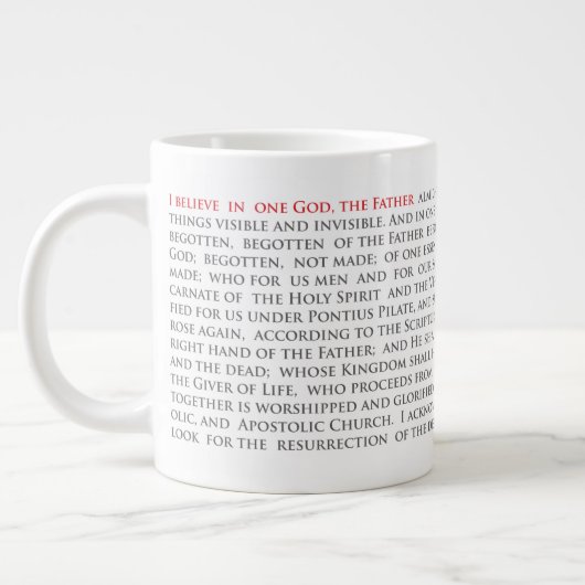 Orthodox Christlich Nicene Creed Jumbo Tasse 20oz (Links)