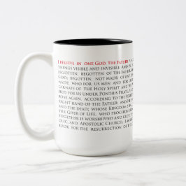 Orthodox Christlich Nicene Creed Zwei-Töne 15oz Ta Zweifarbige Tasse