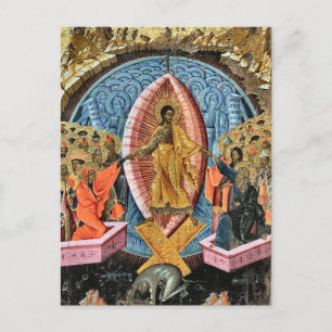 Orthodox christliche Ikone: Abstieg in die Hölle Postkarte