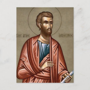 Orthodox-Christliches Symbol des hl. Onesimus Postkarte