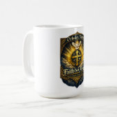 Orthodox Glaubenskreuz Kaffeetasse (Vorderseite Links)
