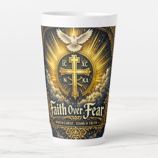 Orthodox Glaubenskreuz Milchtasse (Vorderseite)