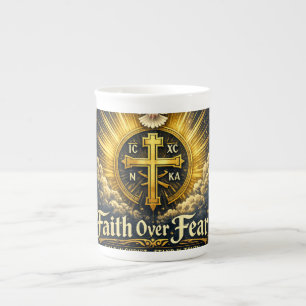 Orthodox Glaubenskreuz Porzellantasse