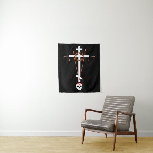 Orthodox Golgotha Kenosis Cross Wandteppich (Beispiel)