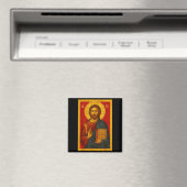 Orthodox Icon Of Jesus Christ Pantocrator  Magnet (In Situ (Geschirrspüler))