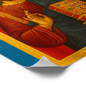 Orthodox Icon Of Jesus Christ Pantocrator  Poster (Ecke)