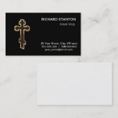 Orthodox Kreuz Visitenkarte (Vorne/Hinten)