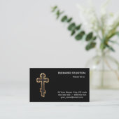 Orthodox Kreuz Visitenkarte (Stehend Vorderseite)