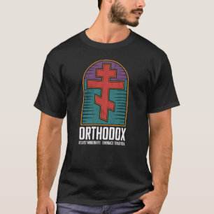 Orthodox-Kreuz Widerstehe der Moderne T-Shirt