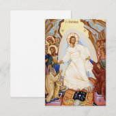 Orthodox Resurrection Holy Card Dankeskarte (Vorne/Hinten)