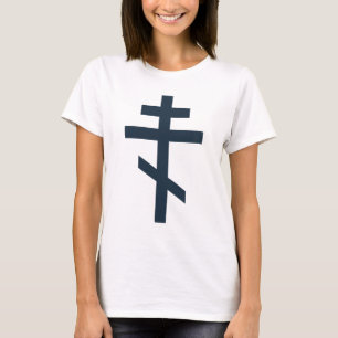 Orthodoxe achtspitzige Kreuz heilige Andachtskunst T-Shirt