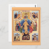 Orthodoxe Auferstehungssymbol - Postkarte (Vorne/Hinten)