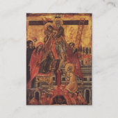 Orthodoxe Beerdigungskarte des klassischen Fotos Platzkarte (Vorderseite)