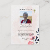 Orthodoxe Christlich Icon Foto Beerdigung Gebetska Platzkarte (Rückseite)