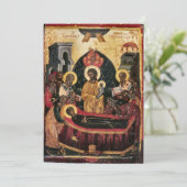 Orthodoxe Christliche Beerdigung Beileid Karte (Stehend Vorderseite)