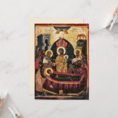 Orthodoxe Christliche Beerdigung Beileid Karte (Vorderseite/Rückseite Beispiel)