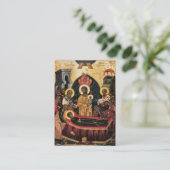 Orthodoxe Christliche Bestattungssymbol Platzkarte (Stehend Vorderseite)