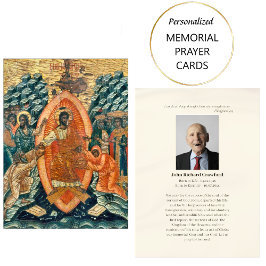 Orthodoxe Christliche Foto-Gedenkkarte Platzkarte