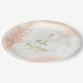 Orthodoxe Christliche Gewässer der Lichttaufe Pappteller (Schrägansicht)