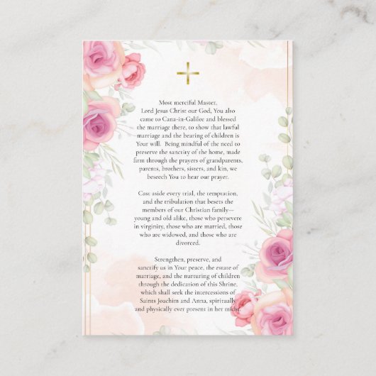 Orthodoxe Christliche Hochzeitskarte Platzkarte (Rückseite)