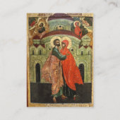 Orthodoxe Christliche Hochzeitskarte Platzkarte (Rückseite)