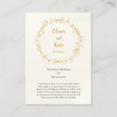 Orthodoxe Christliche Hochzeitskarte Platzkarte (Vorderseite)