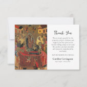 Orthodoxe Christliche Icon Beerdigung Dankeskarte (Vorderseite)
