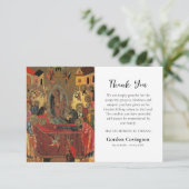 Orthodoxe Christliche Icon Beerdigung Dankeskarte (Stehend Vorderseite)
