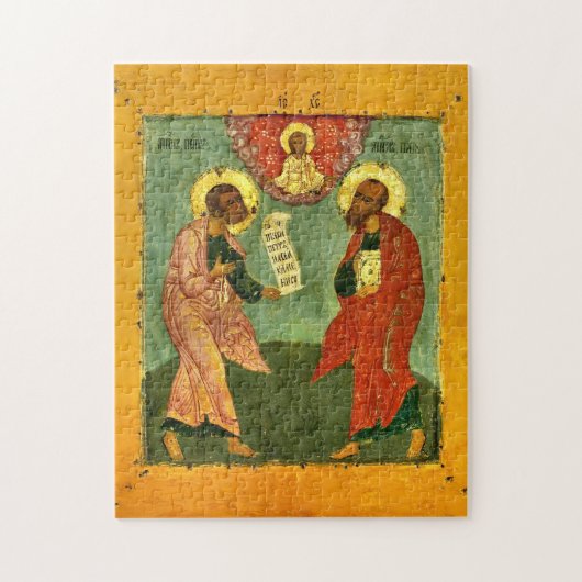 Orthodoxe christliche Ikone der Heiligen Petrus un Puzzle (Vertikal)