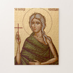 Orthodoxe christliche Ikone der hl. Maria von Ägyp Puzzle
