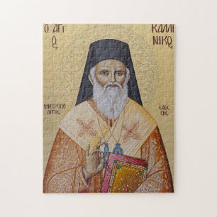 Orthodoxe christliche Ikone des hl. Kallinikos von Puzzle