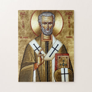 Orthodoxe christliche Ikone des hl. Martin des Bar Puzzle