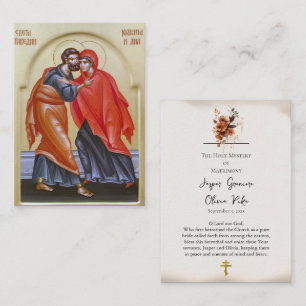 Orthodoxe christliche Ikone Hochzeitsgebet Karte