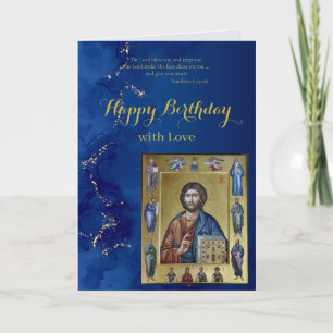 Orthodoxe christliche Jesus-Christus-Ikone zum Geb Karte
