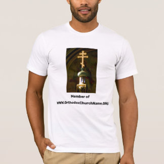 Orthodoxe Christliche Kirche Drei Bar Kreuz T-Shirt