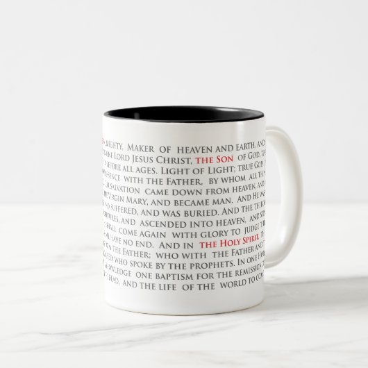 Orthodoxe Christliche Nicene Creed Zwei-Tone-Tasse Zweifarbige Tasse (VorderseiteRechts)