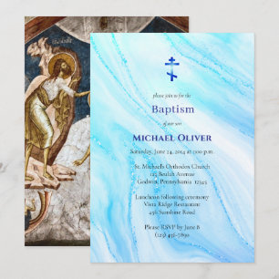 Orthodoxe christliche Taufe 'Wasser des Lebens' Einladung