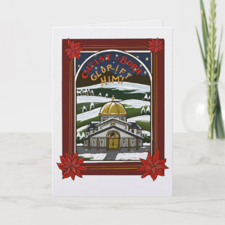 Orthodoxe christliche Weihnachtsgrußkarte Karte