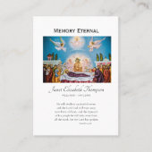 Orthodoxe Christliches Foto Beerdigungskarte Platzkarte (Vorderseite)