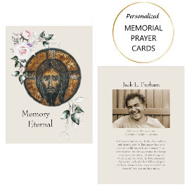 Orthodoxe Christliches Foto Beerdigungskarte Platzkarte