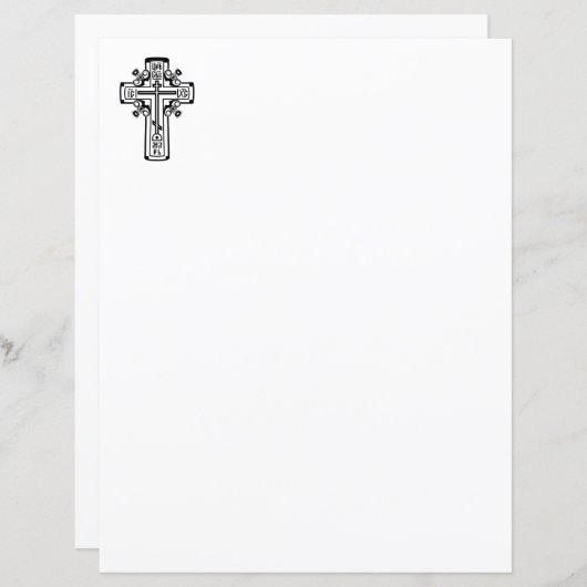 Orthodoxe Christliches Kreuz (Vorne/Hinten)
